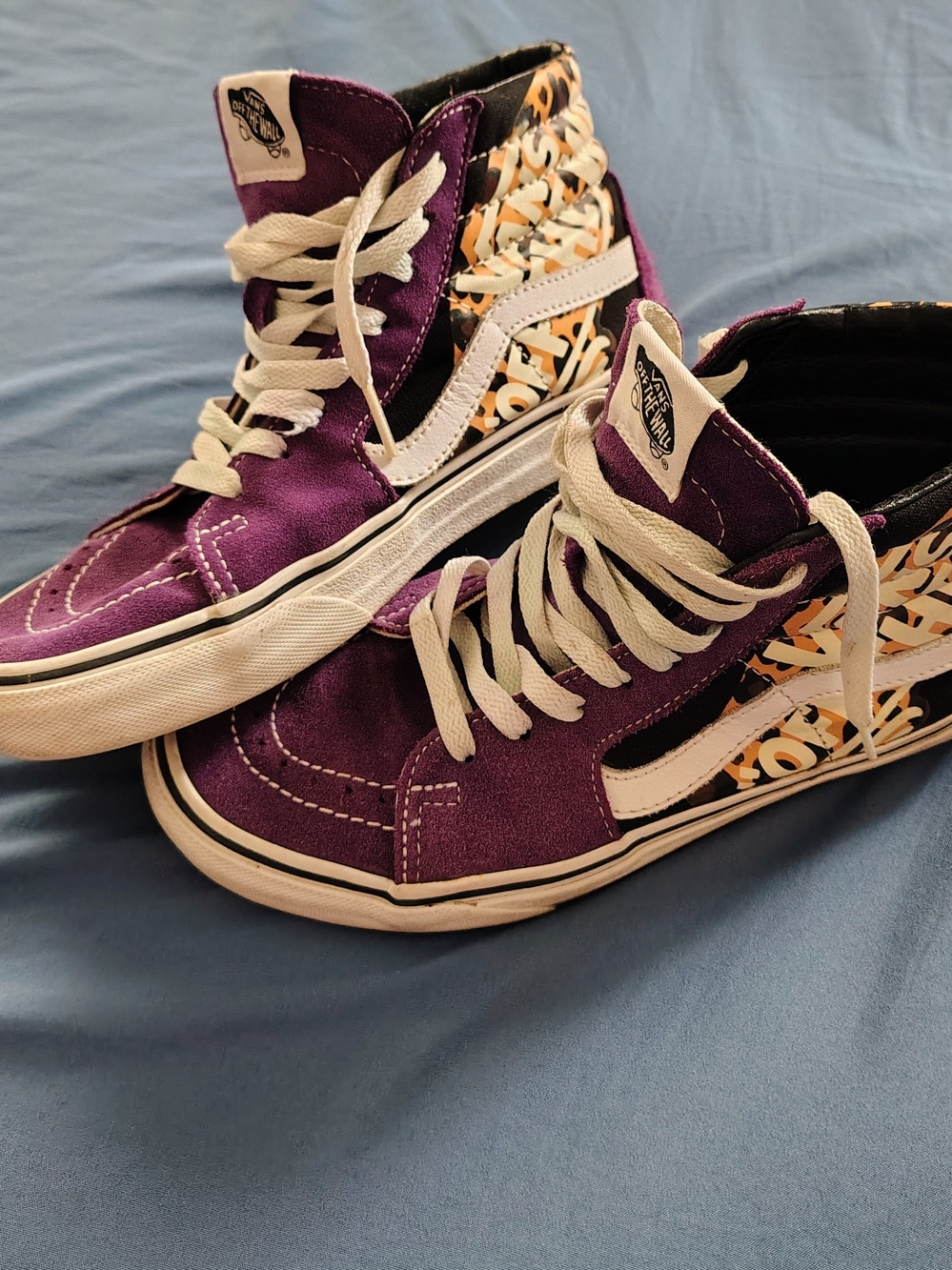 Vans Sk8-Hi Women's High-Top Sneakers - Purple/White
